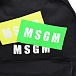 Черный рюкзак с логотипом 30х42х14 см MSGM | Фото 6