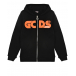 Черная спортивная куртка с оранжевым логотипом GCDS | Фото 1