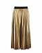 Золотистая юбка-миди  | Фото 3