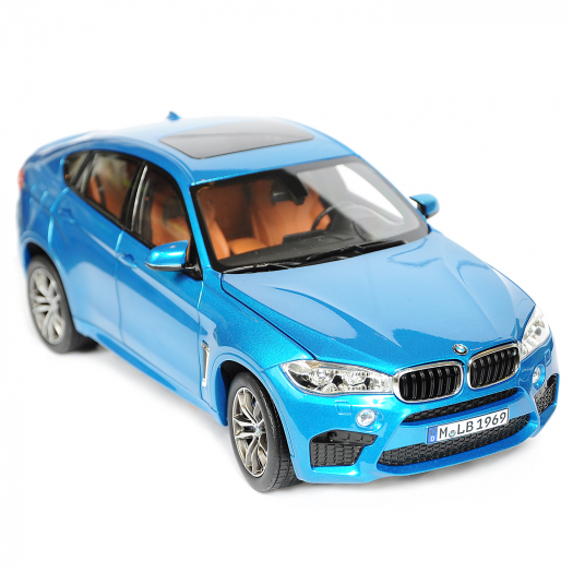 Модель автомобиля BMW X6 F86, масштаб 1:18, синий  | Фото 1