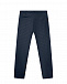 Синие брюки со сплошным лого Emporio Armani | Фото 2