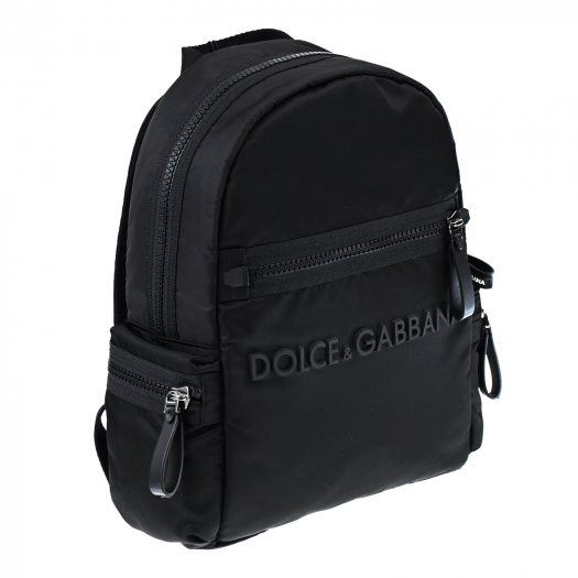 Однотонный рюкзак с логотипом Dolce&Gabbana | Фото 1