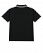 Черная футболка-поло с бежевой вставкой Burberry | Фото 2