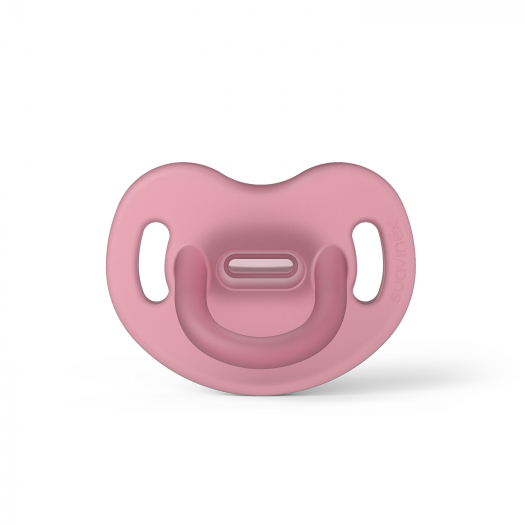 Силиконовая пустышка анатомической формы Basic, 0-6 месяцев, розовая Suavinex | Фото 1