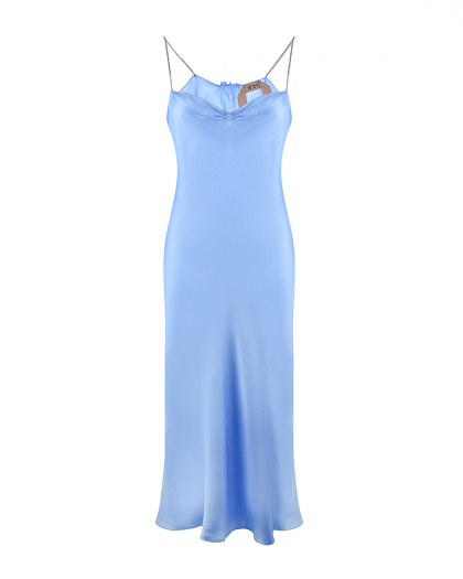 Голубое шелковое платье-комбинация No. 21 | Фото 1