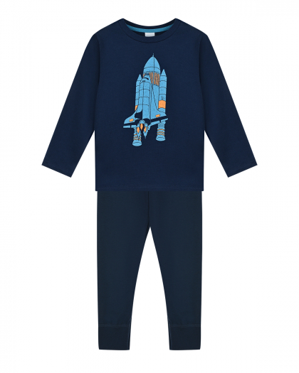 Пижама с принтом &quot;Космический корабль&quot; Sanetta | Фото 1