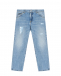 Голубые джинсы regular fit из хлопка Dolce&Gabbana | Фото 1