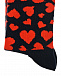 Черные носки с принтом &quot;красные сердца&quot; Happy Socks | Фото 2