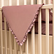 Комплект постельного белья для новорожденных из натурального шелка Mulberry с декором, Lilac Peony  | Фото 8