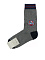Носки с лого, серые