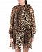 Шелковое платье с леопардовым принтом No. 21 | Фото 7