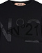 Черный свитшот с логотипом в тон No. 21 | Фото 6