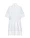 Белое платье-рубашка с кружевной отделкой Ermanno Scervino | Фото 3