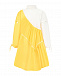 Бело-желтое платье с воланом  | Фото 6