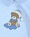 Голубой комбинезон с принтом &quot;медвежонк в шапке&quot; La Perla | Фото 3