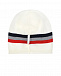 Белая шапка с полосками Moncler | Фото 2