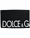 Черный шарф с белым лого Dolce&Gabbana | Фото 2
