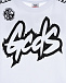 Белая футболка с принтом в стиле граффити GCDS | Фото 4