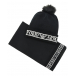 Комплект из шапки с помпоном и шарфа, черный Emporio Armani | Фото 1