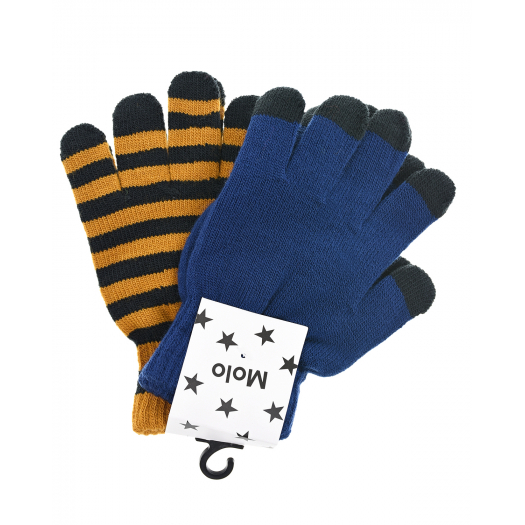 Комплект из двух пар перчаток Keio Ink Blue Molo | Фото 1