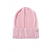 Розовая шапка из шерсти и кашемира Il Trenino | Фото 1