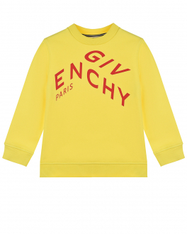 Желтый свитшот с красным логотипом Givenchy Желтый, арт. Н25240 508 | Фото 1