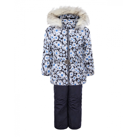Зимний комплект из куртки и полукомбинезона для девочек Poivre Blanc | Фото 1