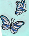 Носки мятного цвета с принтом &quot;бабочки&quot; Story Loris | Фото 2