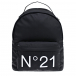 Черный рюкзак с логотипом, 40x28x19 см No. 21 | Фото 1
