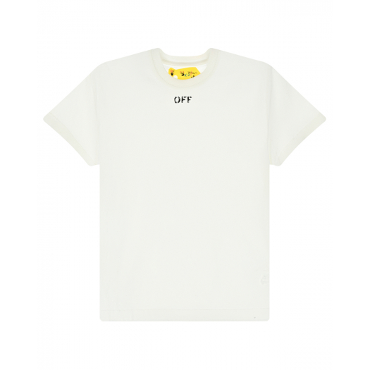 Белая футболка с логотипом Off-White | Фото 1