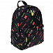 Черный рюкзак с разноцветным логотипом, 40x35x10 см MSGM | Фото 2