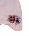 Розовая шапка с цветочными аппликациями Regina | Фото 3