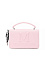 Сумка с лого в тон, розовая