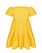 Желтое платье с рюшами Monnalisa | Фото 2
