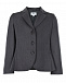 Серый приталенный пиджак с баской Aletta | Фото 2