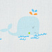 Плед из муслина с принтом &quot;киты&quot;, 120х120 см Jan&Sofie | Фото 3