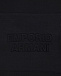 Черный свитшот с рукавами из эко-меха Emporio Armani | Фото 4
