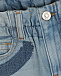 Голубые джинсовые шорты с нашивкой No. 21 | Фото 3