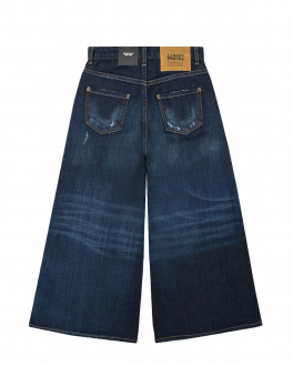 Синие джинсы с вышивкой Dsquared2 Белый, арт. DQ0383 D0A2X DQ01 | Фото 2