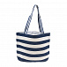 Пляжная сумка в полоску с бусинами 26х34х7 см Monnalisa | Фото 3