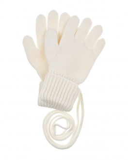 Белые перчатки на резинке Chobi Белый, арт. WP23120-1 WHITE | Фото 1