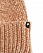 Велюровая шапка песочного цвета Molo | Фото 3