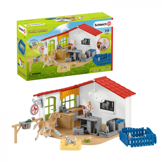 Игровой набор &quot;Ветеринарная клиника с домашними животными&quot; SCHLEICH | Фото 1