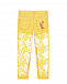 Желтые джинсы с цветочной отделкой  | Фото 2