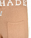 Бежевые брюки с логотипом на поясе Deha | Фото 4