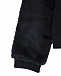 Черный свитшот с рукавами из эко-меха Emporio Armani | Фото 3