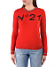 Красный джемпер из шерсти с логотипом No. 21 | Фото 8