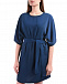 Синее платье свободного кроя с поясом Parosh | Фото 7
