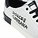 Белые кеды с черными шнурками Dolce&Gabbana | Фото 7
