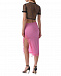 Розовая юбка с кружевным кантом Mo5ch1no Jeans | Фото 4